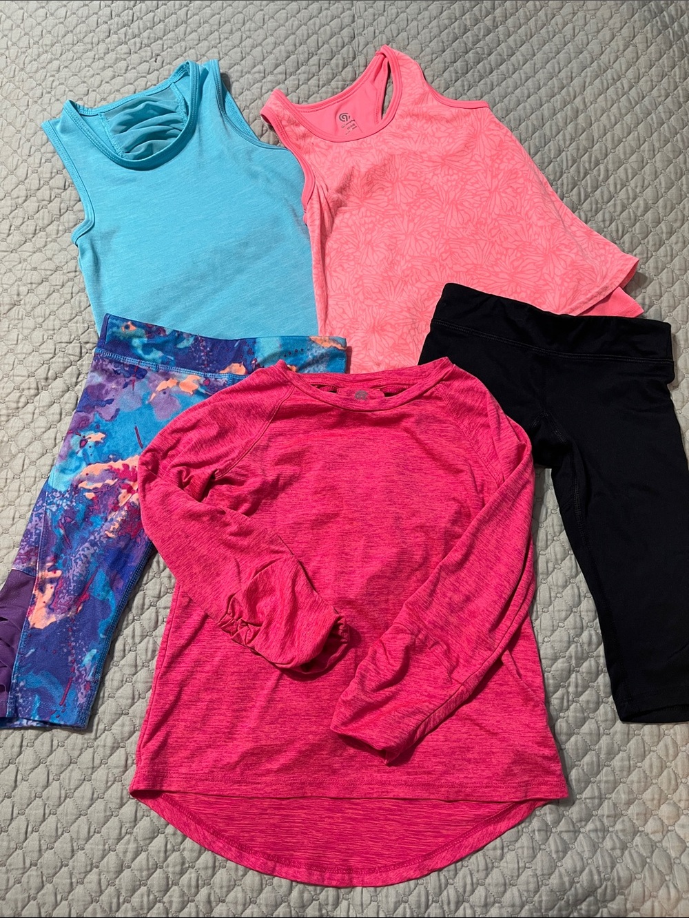 Champion Girls Active Set - Aqua, Coral, Hot Pink, Black, Purple Print